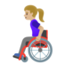 Woman In Manual Wheelchair: Medium-light Skin Tone Emoji Copy Paste ― 👩🏼‍🦽 - google-android