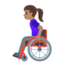 Woman In Manual Wheelchair: Medium Skin Tone Emoji Copy Paste ― 👩🏽‍🦽 - google-android