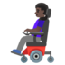 Woman In Motorized Wheelchair: Dark Skin Tone Emoji Copy Paste ― 👩🏿‍🦼 - google-android