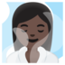 Woman In Steamy Room: Dark Skin Tone Emoji Copy Paste ― 🧖🏿‍♀ - google-android