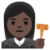 Woman Judge: Dark Skin Tone Emoji Copy Paste ― 👩🏿‍⚖ - google-android