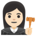 Woman Judge: Light Skin Tone Emoji Copy Paste ― 👩🏻‍⚖ - google-android