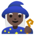 Woman Mage: Dark Skin Tone Emoji Copy Paste ― 🧙🏿‍♀ - google-android