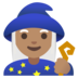 Woman Mage: Medium Skin Tone Emoji Copy Paste ― 🧙🏽‍♀ - google-android