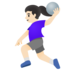 Woman Playing Handball: Light Skin Tone Emoji Copy Paste ― 🤾🏻‍♀ - google-android