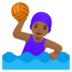 Woman Playing Water Polo: Medium-dark Skin Tone Emoji Copy Paste ― 🤽🏾‍♀ - google-android