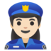 Woman Police Officer: Light Skin Tone Emoji Copy Paste ― 👮🏻‍♀ - google-android