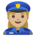 Woman Police Officer: Medium-light Skin Tone Emoji Copy Paste ― 👮🏼‍♀ - google-android