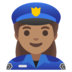 Woman Police Officer: Medium Skin Tone Emoji Copy Paste ― 👮🏽‍♀ - google-android