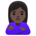Woman Pouting: Dark Skin Tone Emoji Copy Paste ― 🙎🏿‍♀ - google-android