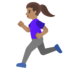 Woman Running: Medium Skin Tone Emoji Copy Paste ― 🏃🏽‍♀ - google-android