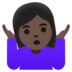 Woman Shrugging: Dark Skin Tone Emoji Copy Paste ― 🤷🏿‍♀ - google-android