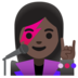 Woman Singer: Dark Skin Tone Emoji Copy Paste ― 👩🏿‍🎤 - google-android