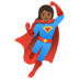 Woman Superhero: Medium-dark Skin Tone Emoji Copy Paste ― 🦸🏾‍♀ - google-android