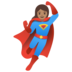 Woman Superhero: Medium Skin Tone Emoji Copy Paste ― 🦸🏽‍♀ - google-android