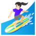 Woman Surfing: Light Skin Tone Emoji Copy Paste ― 🏄🏻‍♀ - google-android