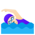 Woman Swimming: Light Skin Tone Emoji Copy Paste ― 🏊🏻‍♀ - google-android
