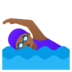 Woman Swimming: Medium-dark Skin Tone Emoji Copy Paste ― 🏊🏾‍♀ - google-android