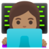 Woman Technologist: Medium Skin Tone Emoji Copy Paste ― 👩🏽‍💻 - google-android