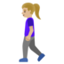 Woman Walking: Medium-light Skin Tone Emoji Copy Paste ― 🚶🏼‍♀ - google-android