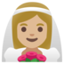 Woman With Veil: Medium-light Skin Tone Emoji Copy Paste ― 👰🏼‍♀ - google-android