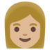 Woman: Medium-light Skin Tone Emoji Copy Paste ― 👩🏼 - google-android