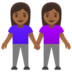 Women Holding Hands: Medium-dark Skin Tone Emoji Copy Paste ― 👭🏾 - google-android