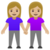 Women Holding Hands: Medium-light Skin Tone Emoji Copy Paste ― 👭🏼 - google-android