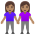 Women Holding Hands: Medium Skin Tone Emoji Copy Paste ― 👭🏽 - google-android