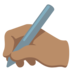 Writing Hand: Medium Skin Tone Emoji Copy Paste ― ✍🏽 - google-android