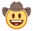 Cowboy Hat Face Emoji Copy Paste ― 🤠 - htc