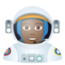 Astronaut: Medium-dark Skin Tone Emoji Copy Paste ― 🧑🏾‍🚀 - joypixels