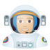Astronaut: Medium-light Skin Tone Emoji Copy Paste ― 🧑🏼‍🚀 - joypixels