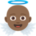Baby Angel: Medium-dark Skin Tone Emoji Copy Paste ― 👼🏾 - joypixels