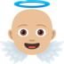 Baby Angel: Medium-light Skin Tone Emoji Copy Paste ― 👼🏼 - joypixels
