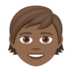 Child: Medium-dark Skin Tone Emoji Copy Paste ― 🧒🏾 - joypixels