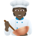 Cook: Dark Skin Tone Emoji Copy Paste ― 🧑🏿‍🍳 - joypixels