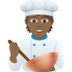 Cook: Medium-dark Skin Tone Emoji Copy Paste ― 🧑🏾‍🍳 - joypixels