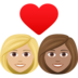 Couple With Heart: Woman, Woman, Medium-light Skin Tone, Medium Skin Tone Emoji Copy Paste ― 👩🏼‍❤️‍👩🏽 - joypixels