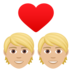 Couple With Heart: Medium-light Skin Tone Emoji Copy Paste ― 💑🏼 - joypixels