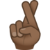Crossed Fingers: Medium-dark Skin Tone Emoji Copy Paste ― 🤞🏾 - joypixels
