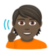 Deaf Person: Dark Skin Tone Emoji Copy Paste ― 🧏🏿 - joypixels