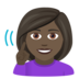 Deaf Woman: Dark Skin Tone Emoji Copy Paste ― 🧏🏿‍♀ - joypixels