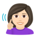 Deaf Woman: Light Skin Tone Emoji Copy Paste ― 🧏🏻‍♀ - joypixels