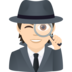 Detective: Light Skin Tone Emoji Copy Paste ― 🕵🏻 - joypixels