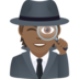 Detective: Medium-dark Skin Tone Emoji Copy Paste ― 🕵🏾 - joypixels