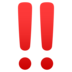 Double Exclamation Mark Emoji Copy Paste ― ‼️ - joypixels