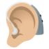 Ear With Hearing Aid: Medium-light Skin Tone Emoji Copy Paste ― 🦻🏼 - joypixels