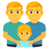 Family: Man, Man, Boy Emoji Copy Paste ― 👨‍👨‍👦 - joypixels