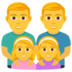 Family: Man, Man, Girl, Girl Emoji Copy Paste ― 👨‍👨‍👧‍👧 - joypixels